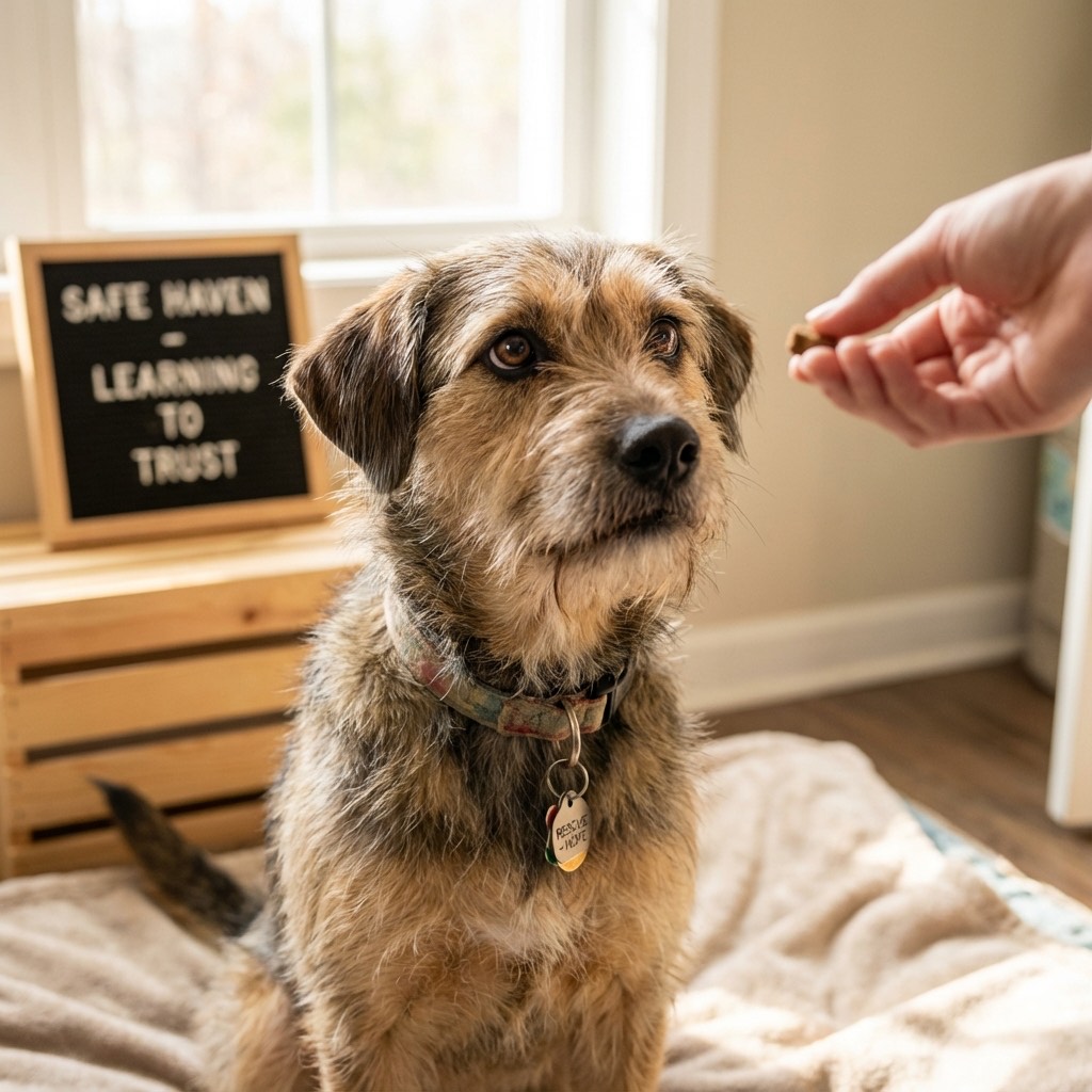 Charlie running in the yard