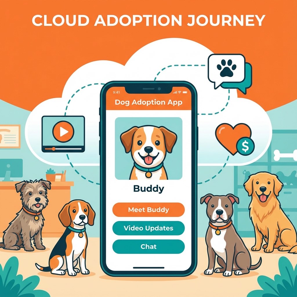 Cloud sponsorship process illustration